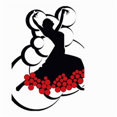 Flamenco Dancer Small Garden Flag (Two Sides)