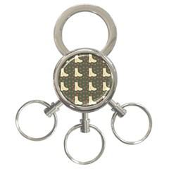 Green Boot 3-ring Key Chains