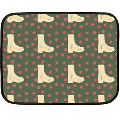 Green Boot Fleece Blanket (mini) by snowwhitegirl