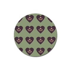 Cupcake Green Magnet 3  (round) by snowwhitegirl