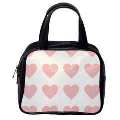 Cupcake White Pink Classic Handbags (one Side) by snowwhitegirl