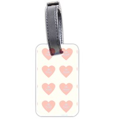 Cupcake White Pink Luggage Tags (one Side) 