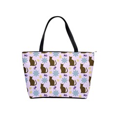 Outside Brown Cats Shoulder Handbags