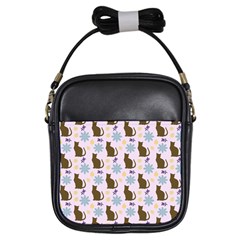 Outside Brown Cats Girls Sling Bags