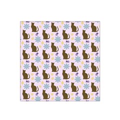 Outside Brown Cats Satin Bandana Scarf