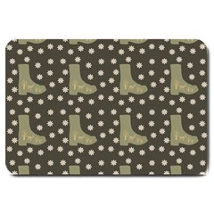 Charcoal Boots Large Doormat 