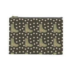 Charcoal Boots Cosmetic Bag (large) 