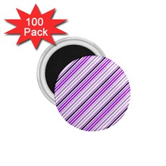 Purple Diagonal Lines 1 75  Magnets (100 Pack)  by snowwhitegirl