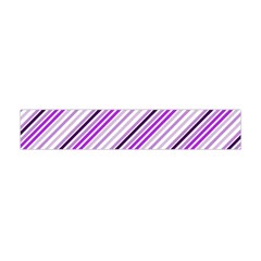 Purple Diagonal Lines Flano Scarf (mini)