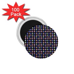 Blue Peach Green Eggs On Black 1 75  Magnets (100 Pack) 