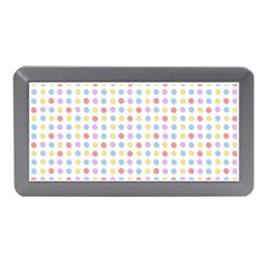 Blue Pink Yellow Eggs On White Memory Card Reader (mini)