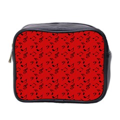 Red Music Mini Toiletries Bag 2-side by snowwhitegirl