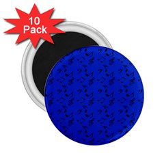 Royal Blue Music 2 25  Magnets (10 Pack) 