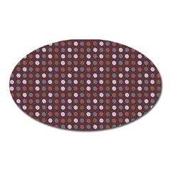 Grey Pink Lilac Brown Eggs On Brown Oval Magnet
