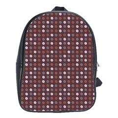 Grey Pink Lilac Brown Eggs On Brown School Bag (large)