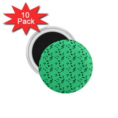 Green Music 1 75  Magnets (10 Pack) 