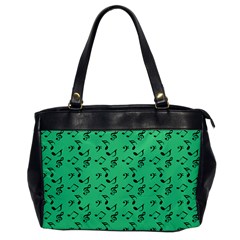 Green Music Office Handbags by snowwhitegirl