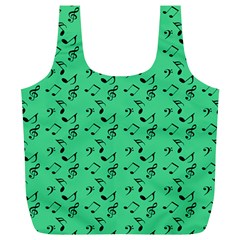 Green Music Full Print Recycle Bags (l)  by snowwhitegirl