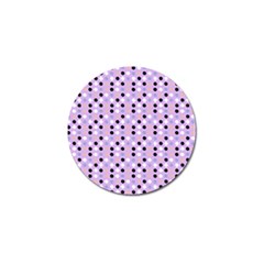 Black White Pink Blue Eggs On Violet Golf Ball Marker (10 Pack)