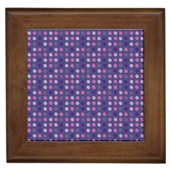 Violet Grey Purple Eggs On Grey Blue Framed Tiles by snowwhitegirl