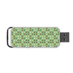 Green Brown  Eggs On Green Portable Usb Flash (one Side)