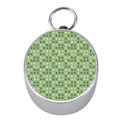 Green Brown  Eggs On Green Mini Silver Compasses by snowwhitegirl