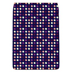 Peach Purple Eggs On Navy Blue Flap Covers (l) 