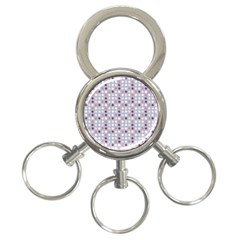 Pink Purple White Eggs On Lilac 3-ring Key Chains