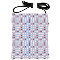 Pink Purple White Eggs On Lilac Shoulder Sling Bags