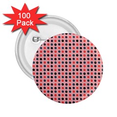 Grey Red Eggs On Pink 2 25  Buttons (100 Pack) 