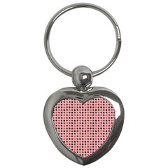 Grey Red Eggs On Pink Key Chains (heart)  by snowwhitegirl