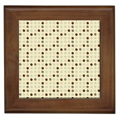 Brown Green Grey Eggs Framed Tiles