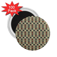 Grey Beige Burgundy Eggs On Green 2 25  Magnets (100 Pack) 