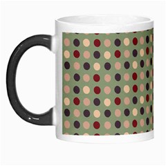 Grey Beige Burgundy Eggs On Green Morph Mugs