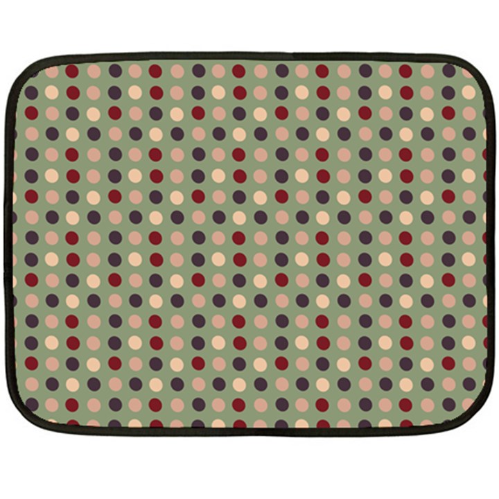 Grey Beige Burgundy Eggs On Green Fleece Blanket (Mini)