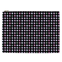 Pink Green Eggs On Black Cosmetic Bag (xxl)  by snowwhitegirl