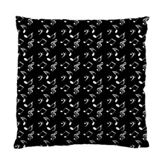 Black Music Notes Standard Cushion Case (two Sides) by snowwhitegirl