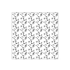 White Music Notes Satin Bandana Scarf