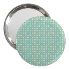 Pink Peach Green Eggs On Seafoam 3  Handbag Mirrors by snowwhitegirl