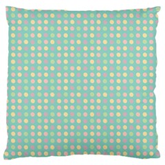 Pink Peach Green Eggs On Seafoam Standard Flano Cushion Case (two Sides)