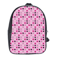 Grey Magenta Eggs On Pink School Bag (large)