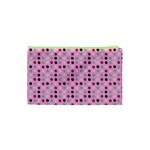 Grey Magenta Eggs On Pink Cosmetic Bag (XS) Back