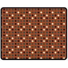 Grey Eggs On Russet Brown Fleece Blanket (medium)  by snowwhitegirl