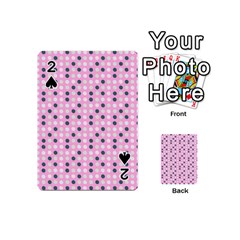 Teal White Eggs On Pink Playing Cards 54 (mini) 