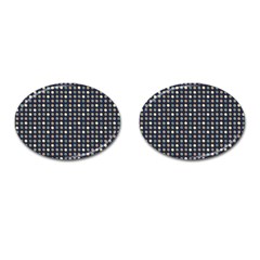 Beige Blue Cream Eggs On Grey Blue Cufflinks (oval)