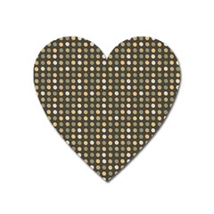 Grey Beige Eggs On Dark Grey Heart Magnet by snowwhitegirl