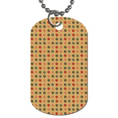 Grey Brown Eggs On Beige Dog Tag (Two Sides)
