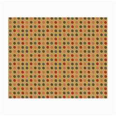 Grey Brown Eggs On Beige Small Glasses Cloth