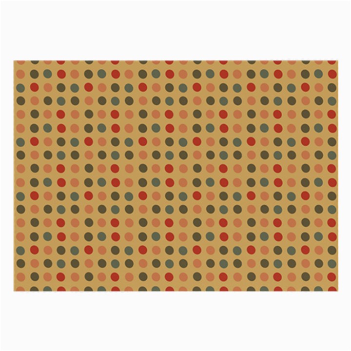 Grey Brown Eggs On Beige Large Glasses Cloth