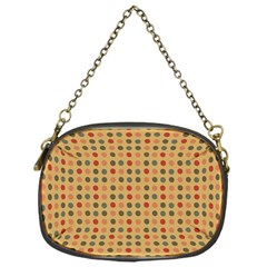 Grey Brown Eggs On Beige Chain Purses (One Side) 